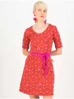 Red Women Patterned Dress Blutsgeschwister - Women