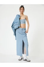 Koton Midi Jean Skirt