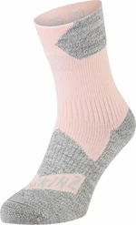 Sealskinz Bircham Waterproof All Weather Ankle Length Sock Rose/Grey Marl M Cyklo ponožky