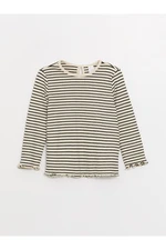 LC Waikiki Crew Neck Long Sleeve Striped Baby Girl T-Shirt