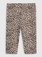 GAP Kids organic capri leggings leopard - Girls