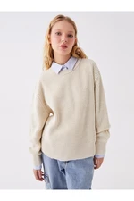 LC Waikiki Crew Neck Plain Long Sleeve Women's Knitwear Sweater