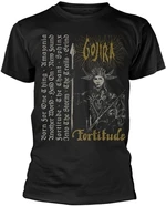 Gojira Koszulka Fortitude Tracklist Unisex Black L