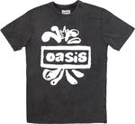 Oasis Koszulka Logo Splat Stone Wash Unisex Charcoal Grey XL