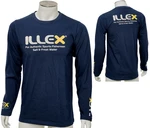 Illex tričko long sleeved navy blue - l