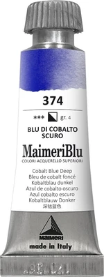 Maimeri Blu Farba akwarelowa Cobalt Blue Deep 374 12 ml 1 szt