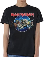 Iron Maiden Camiseta de manga corta Wasted Years Circle Unisex Black L