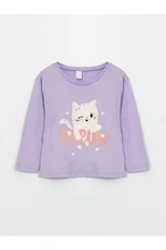 LC Waikiki Crew Neck Long Sleeve Printed Baby Girl T-Shirt