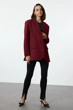 Trendyol Claret Red Extra Oversize Blazer Jacket