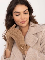 Brown women's gloves