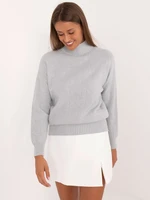 Light grey turtleneck sweater