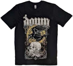 Down T-shirt Swamp Skull Unisex Black XL