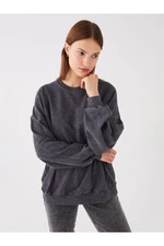 LC Waikiki Crew Neck Plain Long Sleeve Oversize Women's Sweatshirt