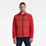 Jacket - G-star Check overshirt jacket orange