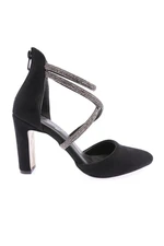 DGN 314-23y Women's Heeled Shoes Black Velvet