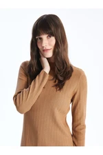 LC Waikiki Half Turtleneck Plain Long Sleeve Women's Knitwear Tunic