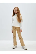 LC Waikiki Flared Velvet Girls' Trousers