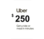 Uber $250 PA Gift Card