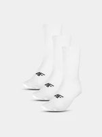 Men's Casual Socks Above the Ankle (3pack) 4F - White