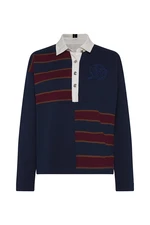 Tommy Hilfiger Polo shirt - OVERSIZED RUGBY TOP LS patterned