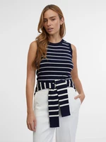 Orsay Women's Striped Top Navy Blue - Women's