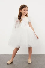 Trendyol Ecru Girls Birthday/Party/Wedding Tutu Dress