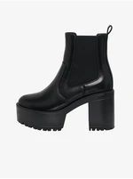 Black Women's Heeled Ankle Boots ONLY Tasha - Women's