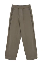 Trendyol Khaki High Waist Barrel Baggy Jeans