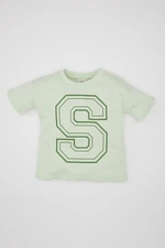 DEFACTO Baby Boy Crew Neck Printed Short Sleeve T-Shirt