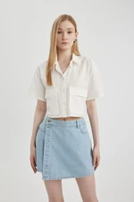 DEFACTO Cool Oversize Fit Short Sleeve Shirt