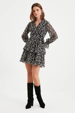 Trendyol Black V Neck Woven Dress