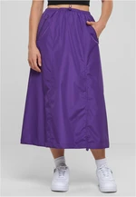 Women's Ripstop Parachute Midi Skirt Purple