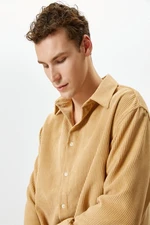 Koton Men's Beige Shirt