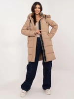 Beige winter jacket