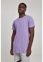 Shaped long lavender t-shirt