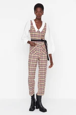 Trendyol Multi Color Belted Collar Detailed Woven Jumpsuit