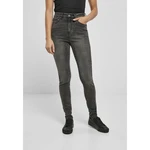 Women's High-Waisted Skinny Jeans - Black