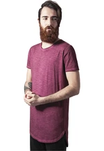 Long Back Shaped Spray Dye Tee Burgundy