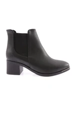 DGN 053 Women's Flat Toe Ankle Boots with Elasticity on the Sides and Heels.