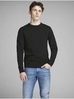 Černý  basic svetr Jack & Jones Basic - Pánské