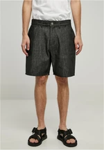 Denim Bermuda shorts dark black