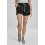 Women's beach terry shorts black