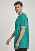 Shapely long T-shirt in fresh green color