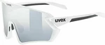 UVEX Sportstyle 231 2.0 Set White/Black Mat/Mirror Silver Clear Fahrradbrille