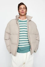 Trendyol Stone Unisex Oversize Fit Kurtka puchowa ze stójką