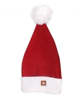 Z&amp;Z Vánoční pletená čepice Baby Santa, červená, vel. 56-80 (0-12m)