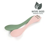 Light my fire Spork medium BIO 2-pack sandygreen/dustypink Cestovní příbor