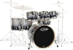 PDP by DW Concept Shell Pack 7 pcs 22" Black Sparkle-Silver Conjunto de batería acústica