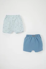 DEFACTO Baby Boy Regular Fit Pique 2-Pack Shorts