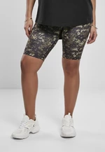 Dámské kraťasy High Waist Camo Tech Cycle z dřevěného digitálního maskování